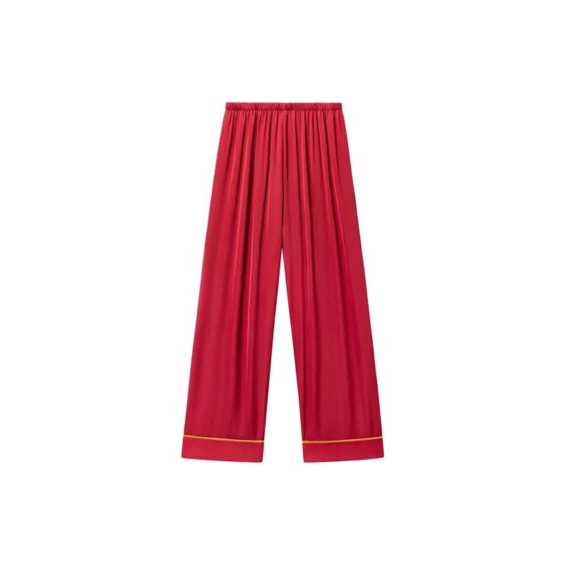 Shanghai Story Pajama Set Unisex Burgundy-8
