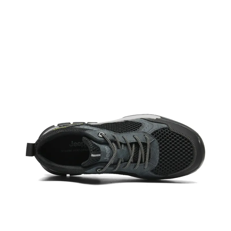 Jeep Fashion Sports Collection Shock Absorbers With Slip Resistant Features Low Top Hiking Shoes Men's-7