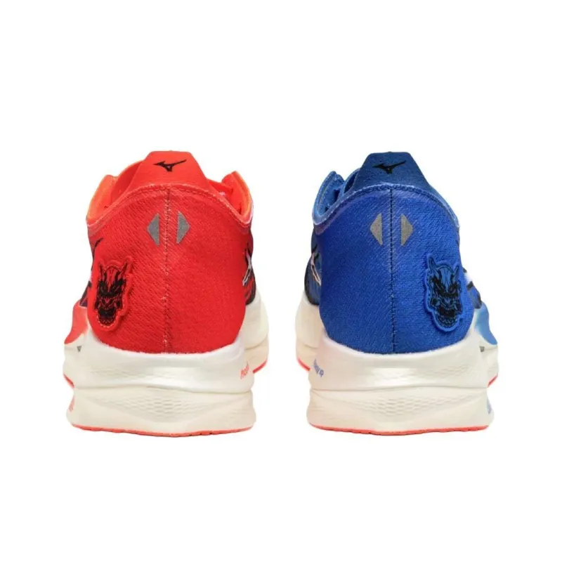 Mizuno WAVE REBELLION PRO Anti Slip Wear Resistant Low Top Running Shoes Unisex Red Blue-4