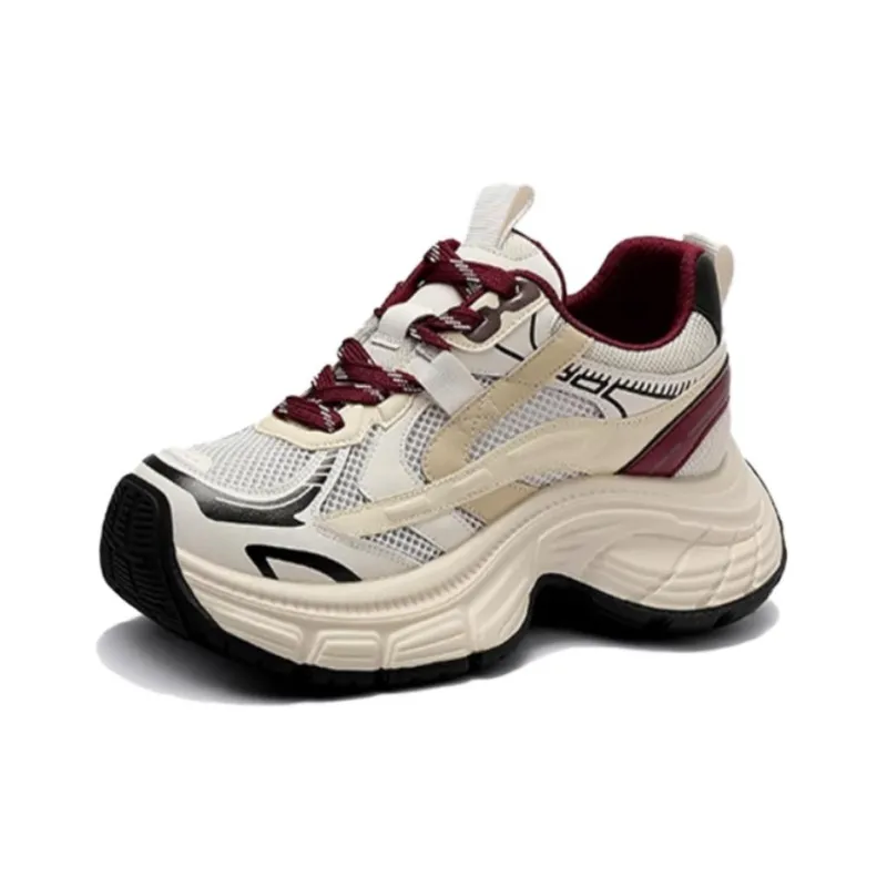 JESSICA SOPHIA Breathable Height Increasing Low Top Chunky Sneakers Women's-2