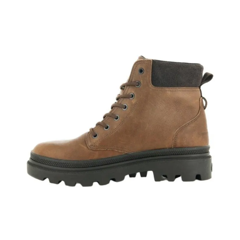 Palladium PALLATROOPER Waterproof And Wear resistant Short Outdoor Boots Men's Brown-1