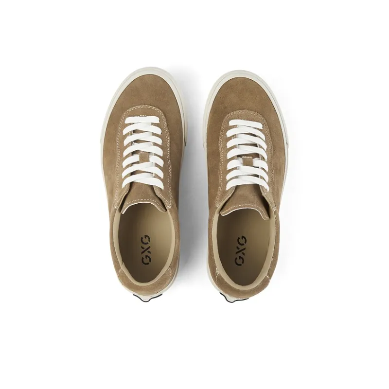 GXG Anti-Slip Wear-Resistant Breathable Lightweight Height Increasing Low-Top Skateboard Shoes Men's Apricot-1