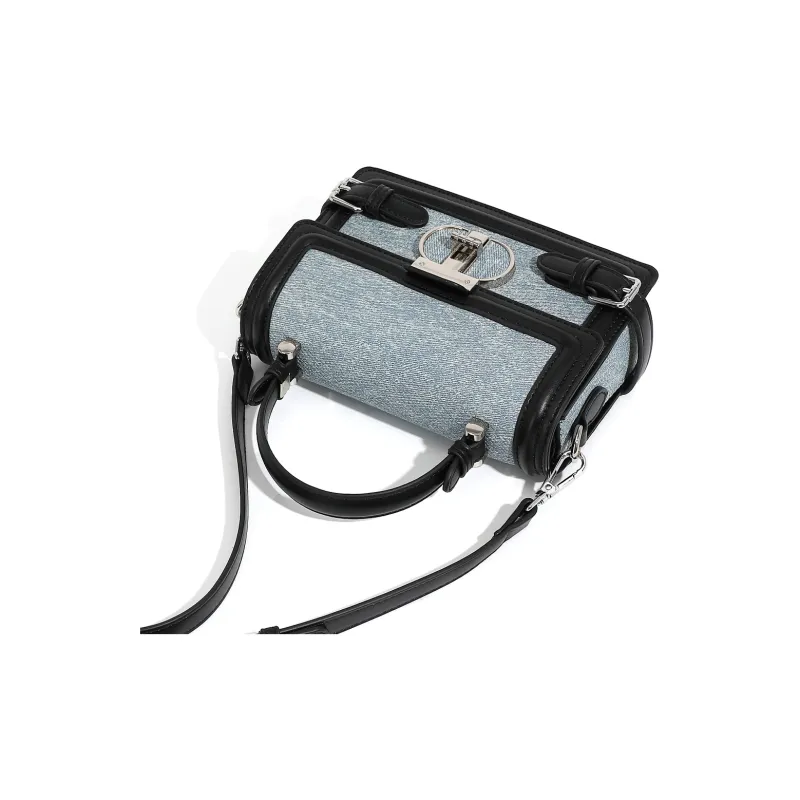 BOBDOG PU Baguette Shoulder Crossbody Bag Small Size Women's Blue-3