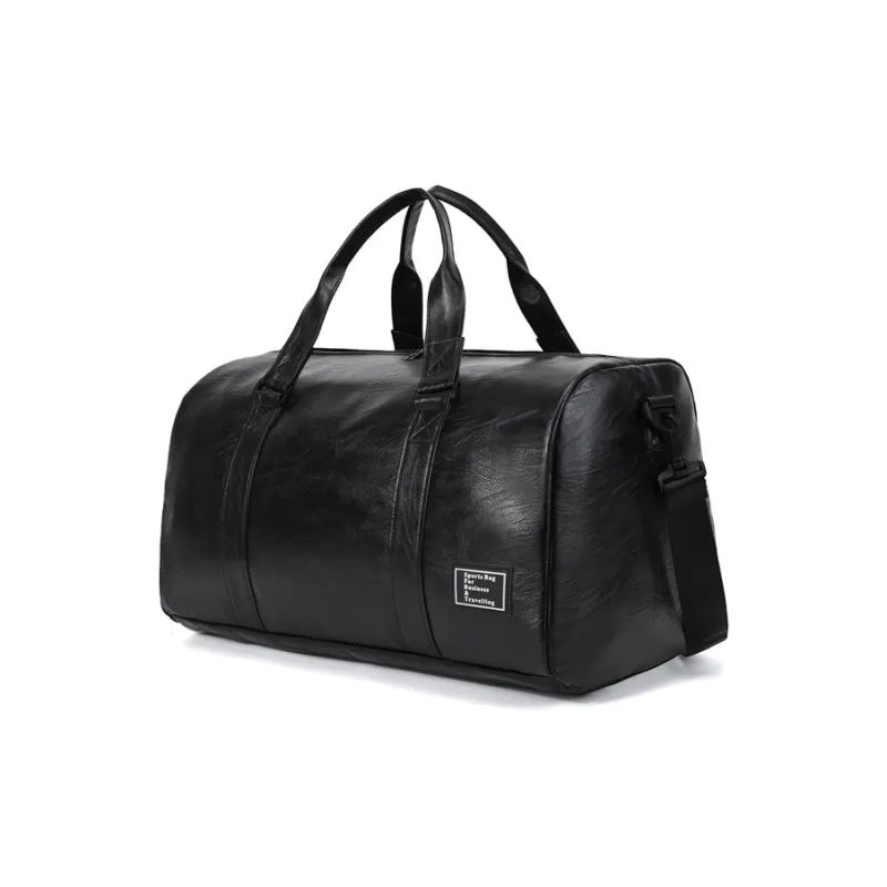 SURELAPTOP PU Travel Bag Unisex Black-1