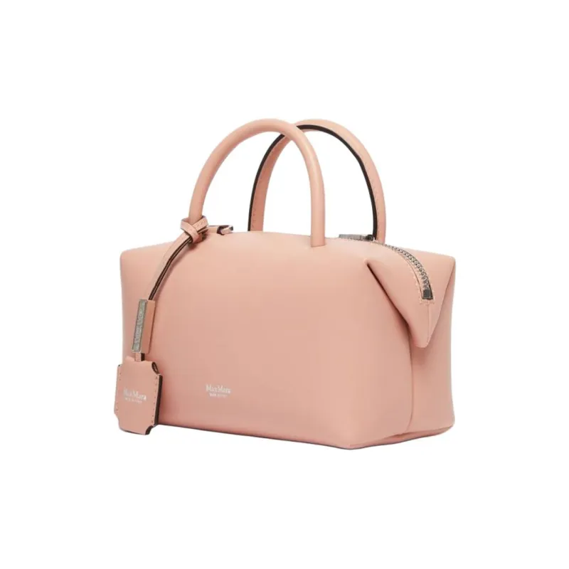 MaxMara Calfskin One Shoulder Handbag Women's Pink-1
