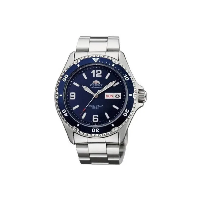 ORIENT Mako II Collection Automatic Mechanical Movement Stainless Steel Strap Watch 41mm Men's Watches Blue Dial-0