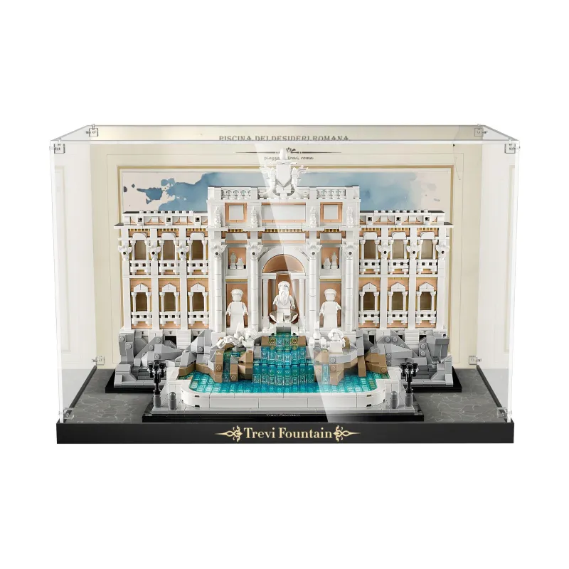 LIGHT YOUR BRICKS Compatibility Building Block 21062 Roman Wishing Pond Display Case Model Accessories-2