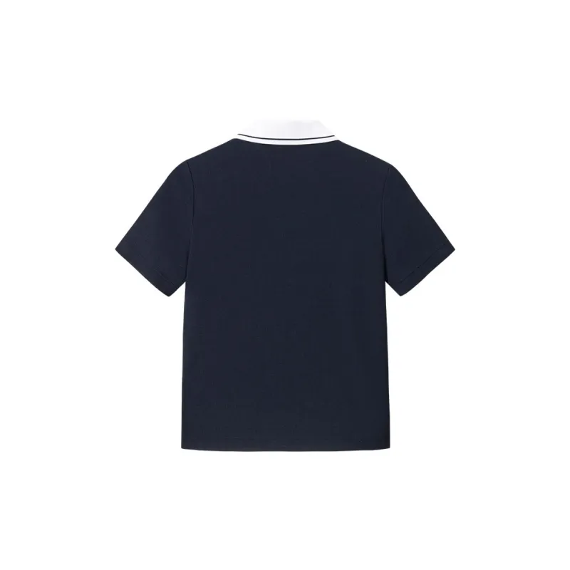 Anta Life Collection Polo Shirt Women's Midnight Blue-1