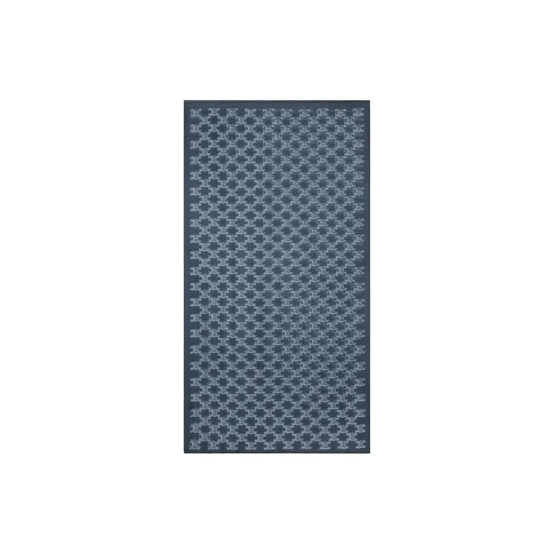 CELINE Cashmere Shawls Women's Blue-0