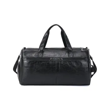 SURELAPTOP PU Travel Bag Unisex Black