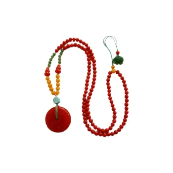 Xifeng Building Southern Red Agate Necklaces Unisex