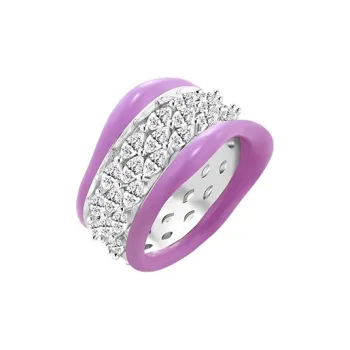 BOONEE ALUS White Gold Plated Copper Rings Women's