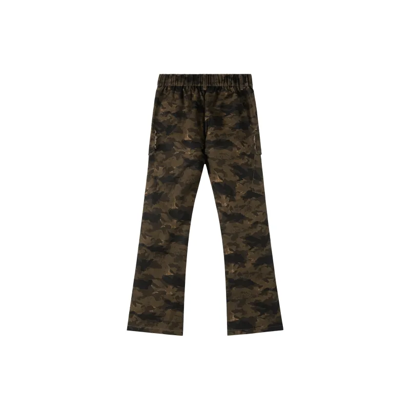 PILOTDRAGON SS25 Casual Pants Unisex Camouflage Coffee-1