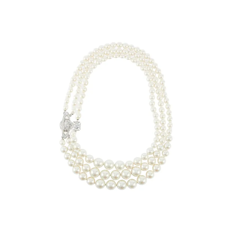 Vivienne Westwood Orb detail Pearl Necklace-1
