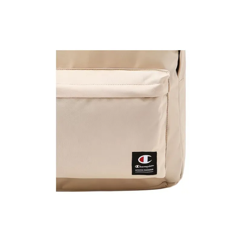 Champion Polyethylene Woven Material With Polyester Backpack Unisex Beige-4