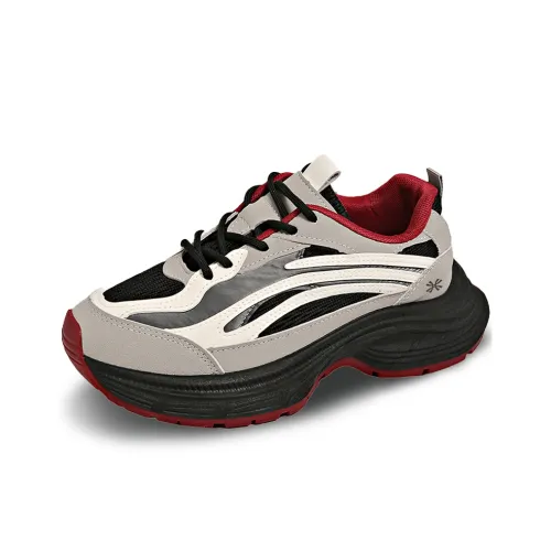 YUZHAOLIN Anti Slip And Wear Resistant Height Increasing Low Top Chunky Sneakers Women's