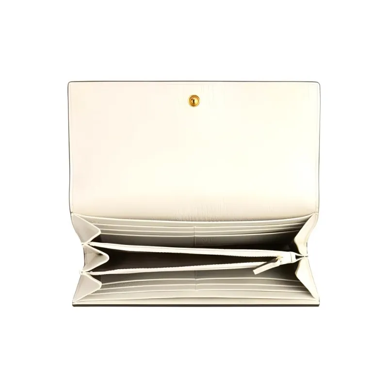 GUCCI Ophidia Canvas With Leather Wallet Women's White/Beige-3
