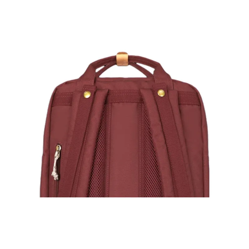 Doughnut Recycled Polyester Backpack Tubas Unisex Burgundy-4