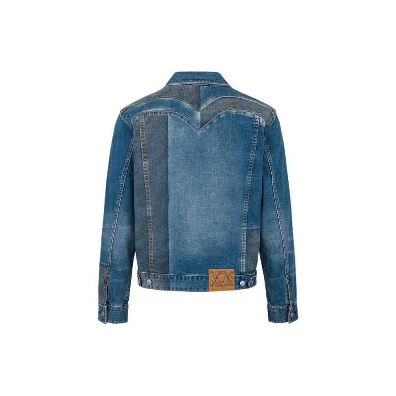 EVISU 2025 Spring Denim Jacket Men's Denim Blue-1