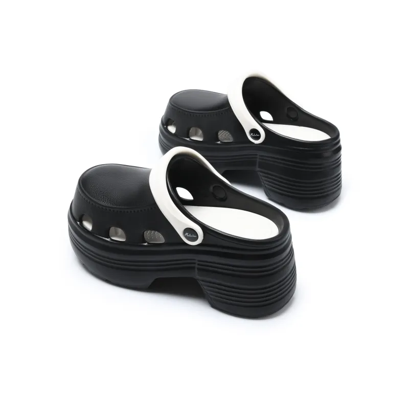 Mulinsen Clogs Women's Black White-4