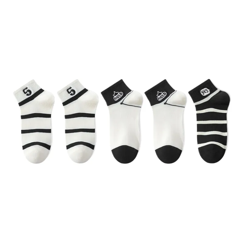 Cotton Gene Ankle Socks Women's 5 Pack-18