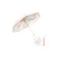 Trifold Gold Bent Handle Light Pink Rubber, Ribbon Kitten Inner Flower