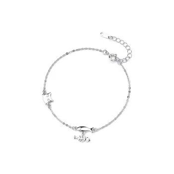 CLARKIA FLOWER S999 Fine Silver Bracelets Women's