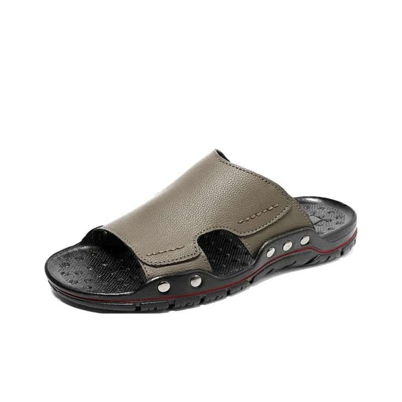 XIMO BULL Rubber Sole Abrasion-Resistant Cushioning Slide Slippers Men's-7