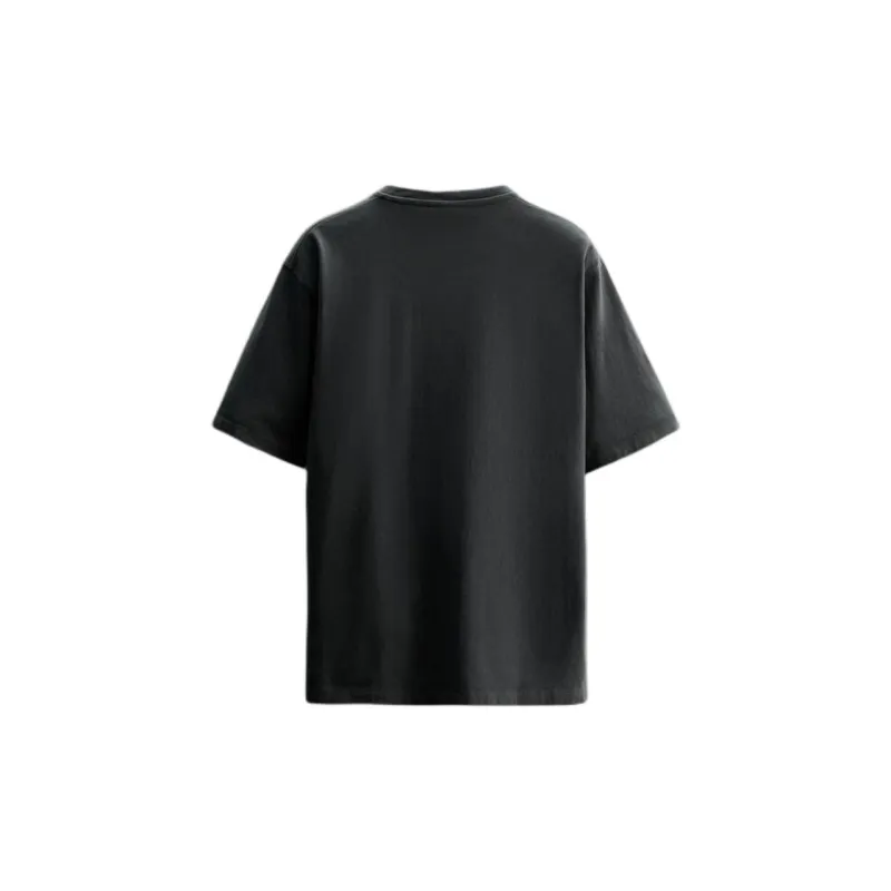 ZARA T Shirts Men Sea Blue-1