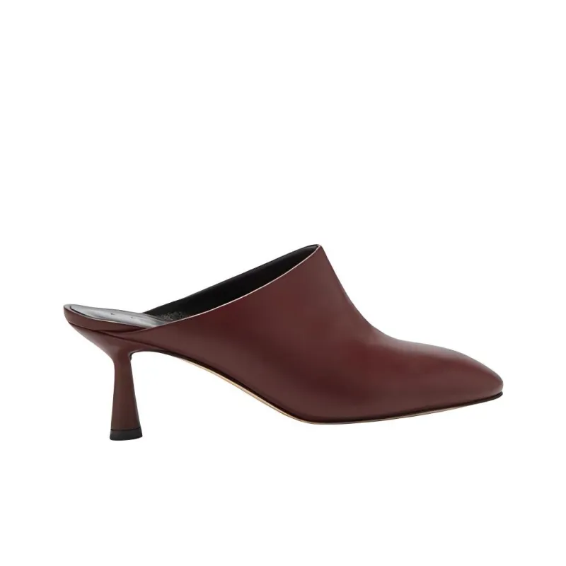 Aeyde Closed Toe Slippers 6.5cm Women's Brown-1