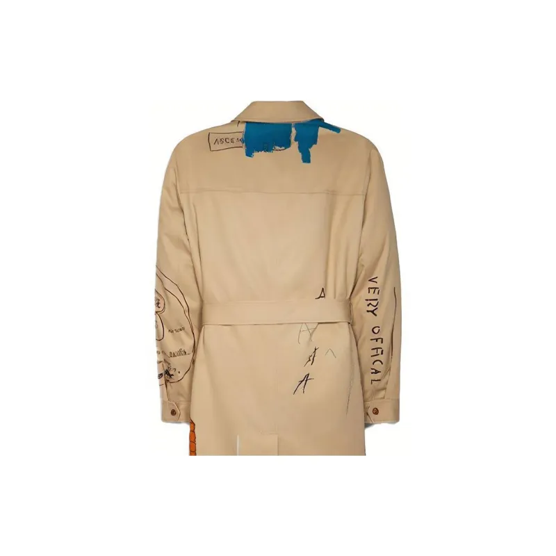 COACH Trench Coats Men Brown-3
