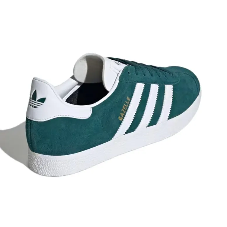 Adidas Gazelle Mystery Green Cloud White Gold Metallic-4