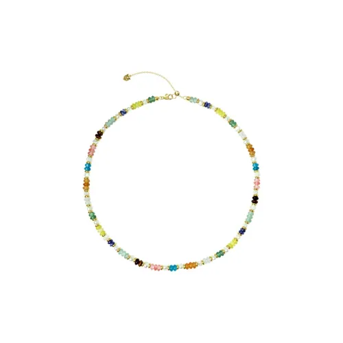 LELOUP Pearl, Multicolor Beads, 18K Gold Plated Copper Necklaces Women's