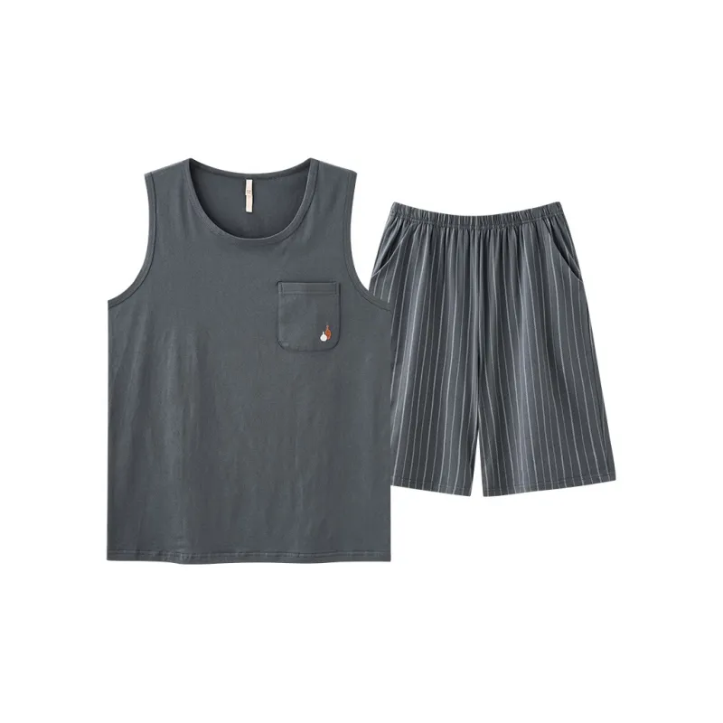Lanza Pajama Set Men's Tibetan Gray-0