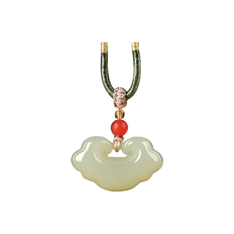 KUNYUYAO Hetian Jade Pendants White Jade Unisex-58