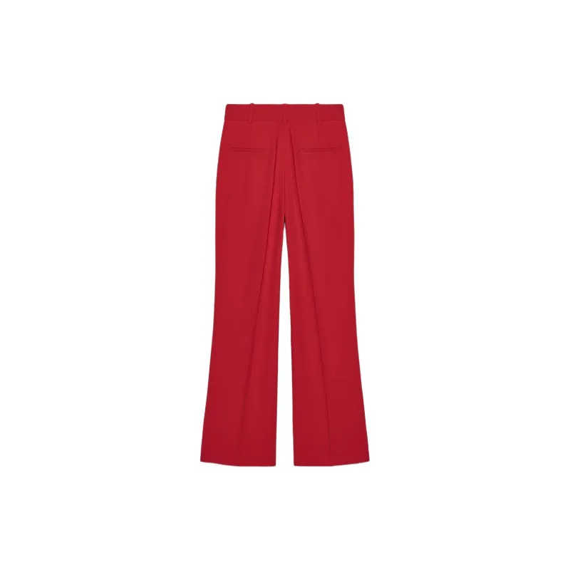 ZARA ZW Series Casual Pants Women's Red-1