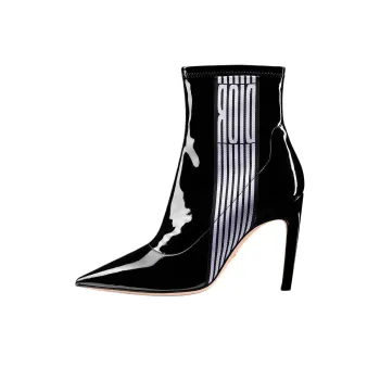 DIOR Optical D Ankle Boots 10cm Women's Black