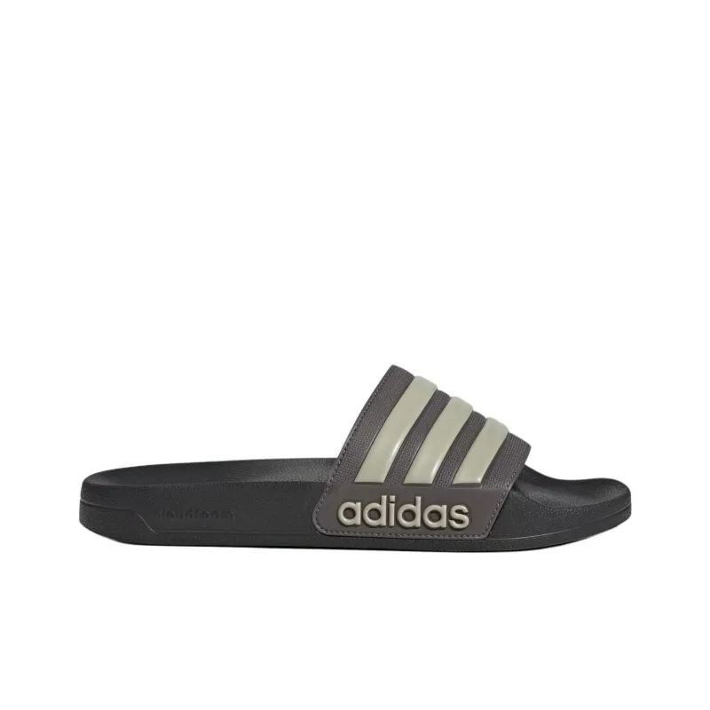 Adidas Adilette Shower Slides Charcoal Putty Grey Carbon-1