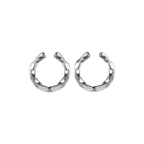 GUDUD Alloy Clip On Earrings Men's-5