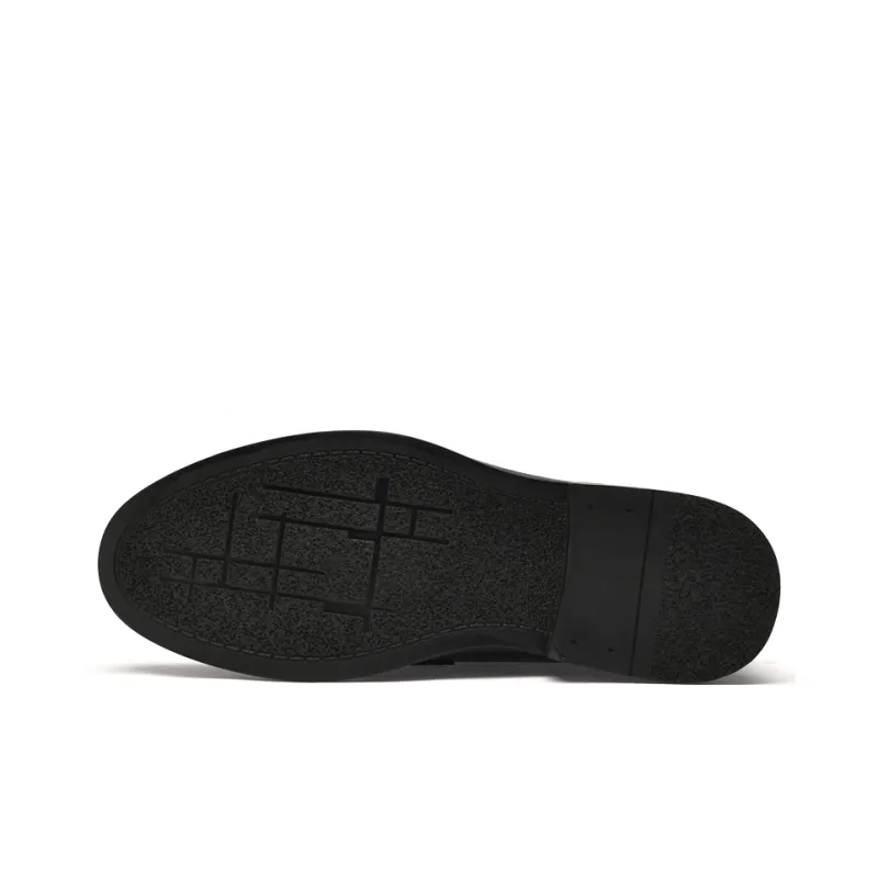 AIPSEN Loafers Men's Black White-4