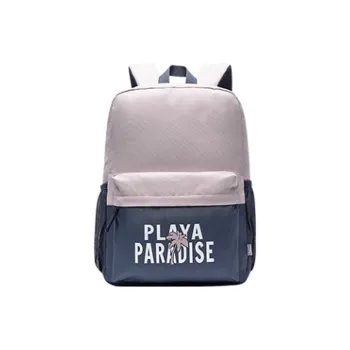 Anta Life Collection Polyester Backpack Unisex Light Purple Pink & Hidden Gray Blue