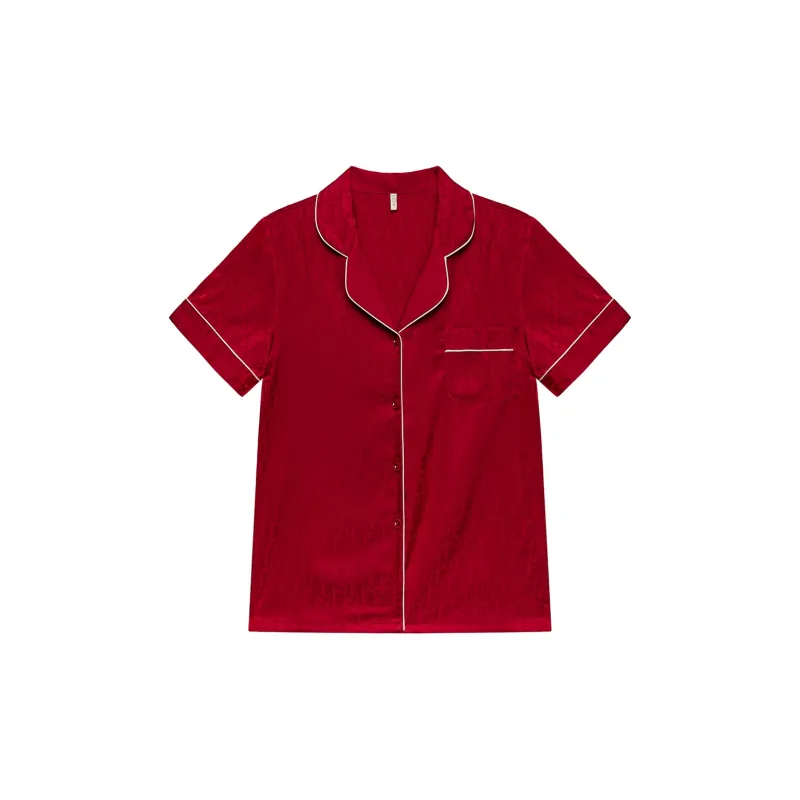 Shanghai Story Pajama Set Unisex Red-5