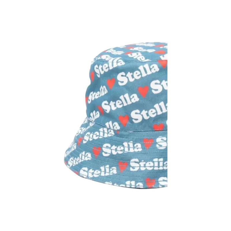 Stella McCartney Logo Pattern Bumper Bucket Hat-2