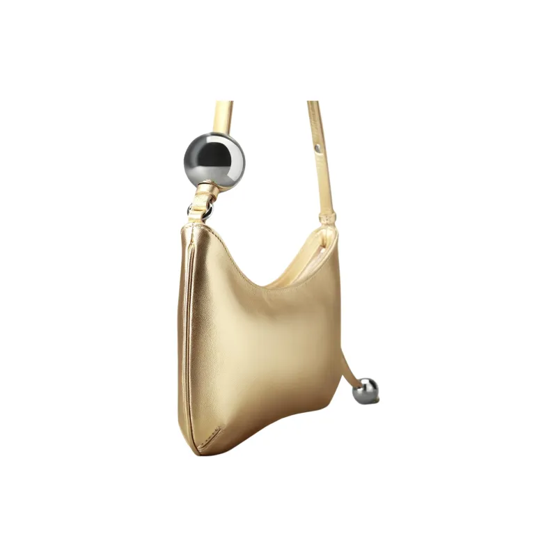 Jacquemus Polyurethane Shoulder Bag Women's Gold-2