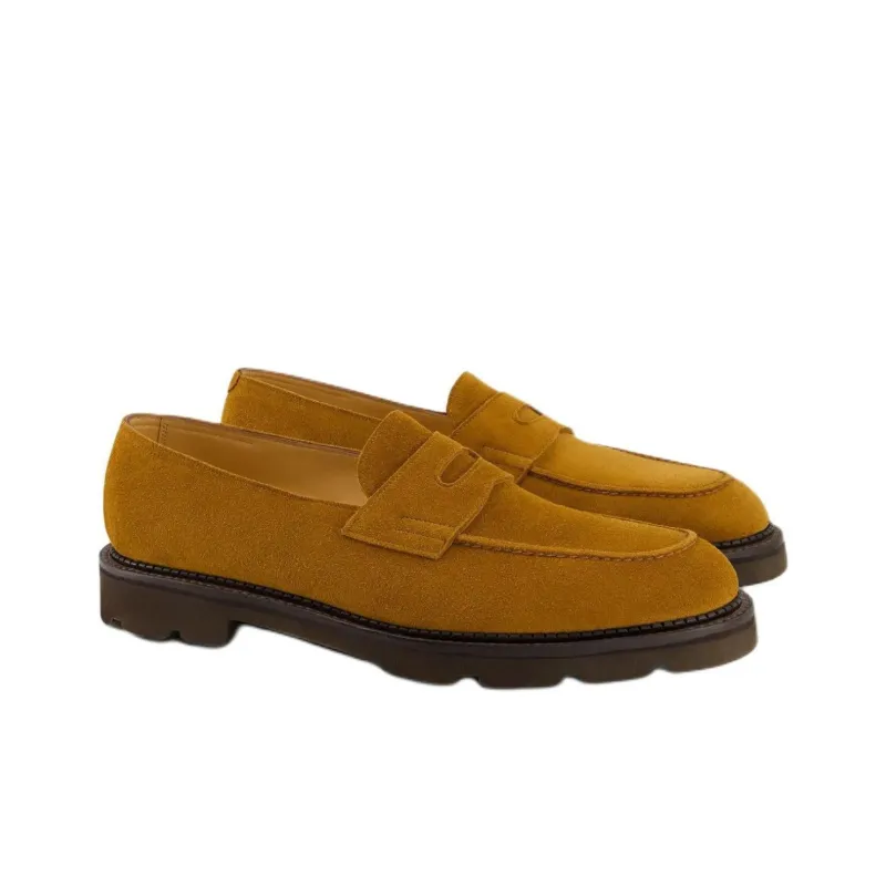 JOHN LOBB Lopez Loafers Men's Brown-2