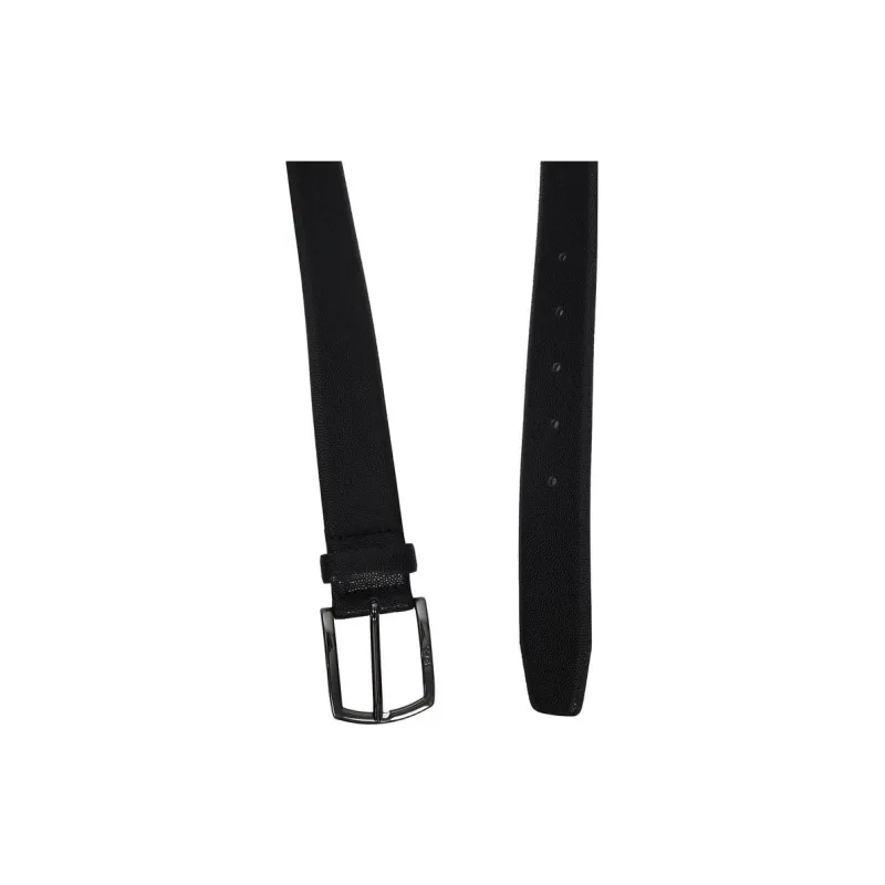 HUGO BOSS Logo plaque Leather Belt-4