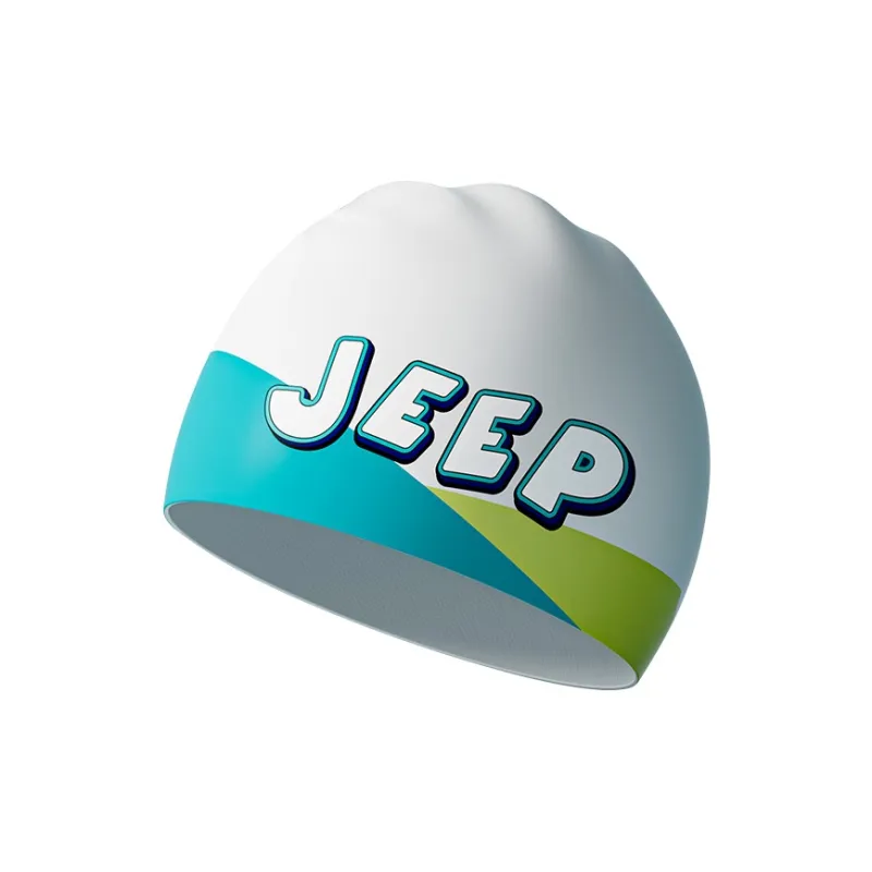 Jeep Swimming Caps Silicone Swim Kids' 22cm White-3