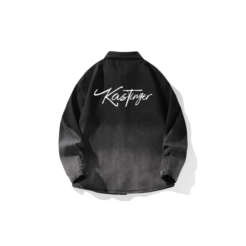 Kastinger Denim Jacket Unisex Gradient Black-1