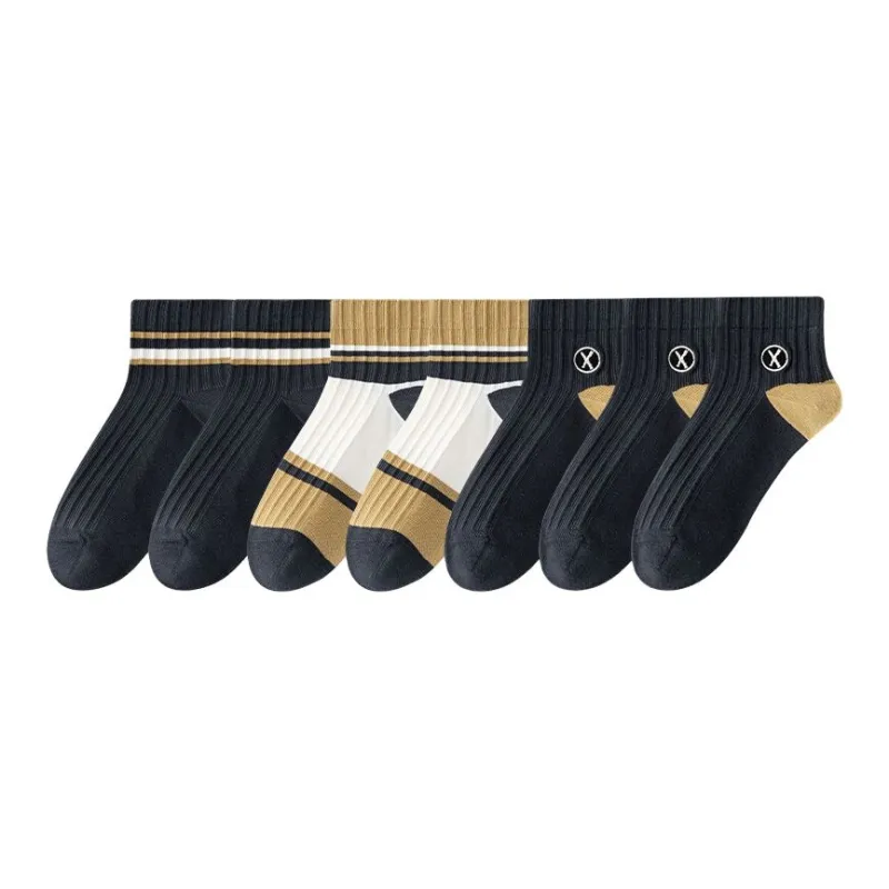 Cotton Gene Mid-Calf Socks Men's 7 Pack-12