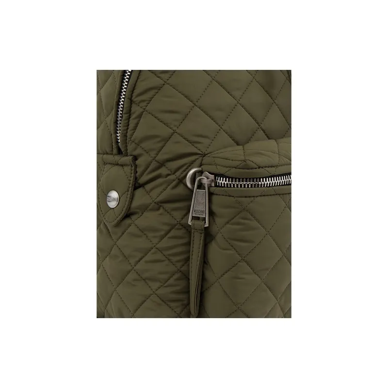 MOSCHINO Polyester Backpack Men's Green-3